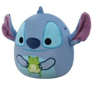 Disney Stitch  Holding Frog Squishmallows 8”